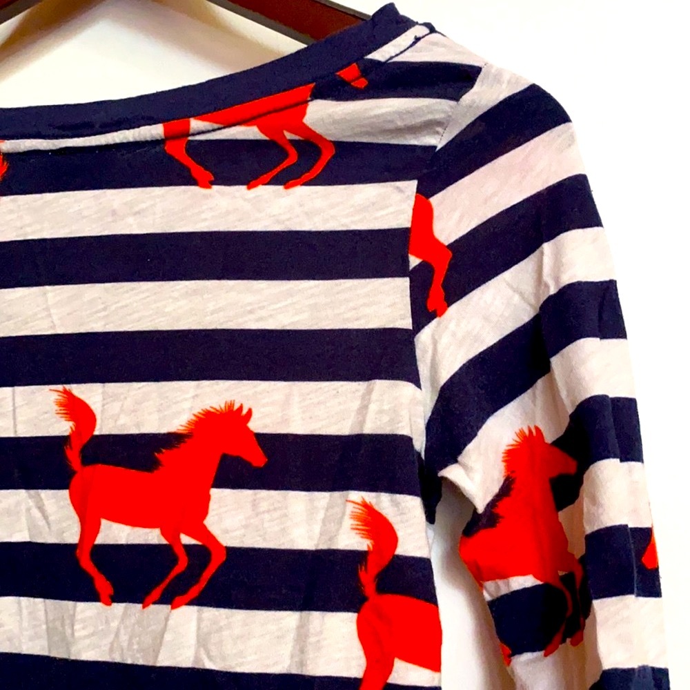Anthropologie Bright Horses Stripe Knit Button Top - Picture 10 of 11